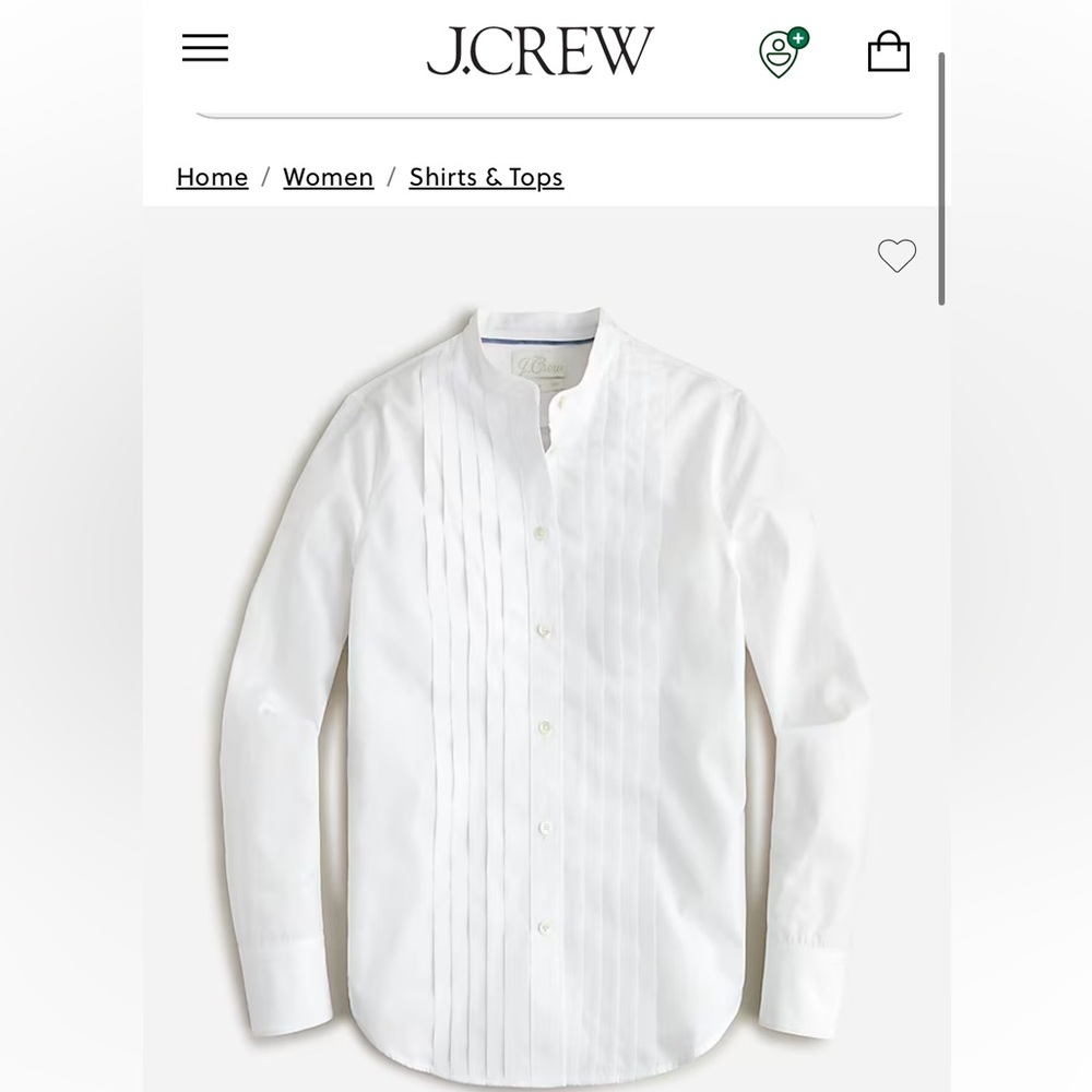 J. Crew White Tuxedo Thomas Mason Size 4